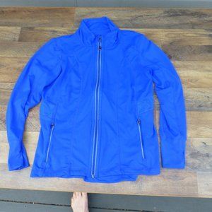 Tangerine full zip athletic jacket